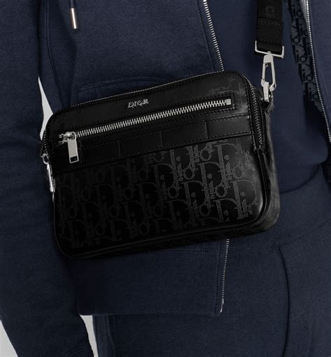 dior safari messanger bag|all black Dior saddle bag.